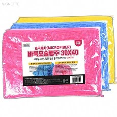 코리아하우스 극세사 바둑 행주 30x40 10P 주방물때제거 유리창청소 식탁물기제거 흡수왕, 상세페이지 기재