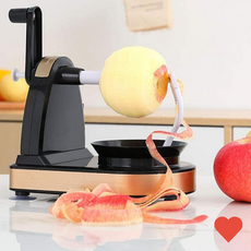 주방 커팅 사과 깎는 기계 반자동 블랙오렌지 필러 껍질