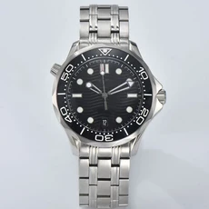 NH35 시계 남성호환 로고 없음 자동 식 42mm 스테인레스 스틸 사파이어 유리 방수 무브먼트에 적합