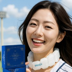 닿자마자1초냉감 25년형 아이스 넥쿨러 와이드 넥밴드 직관필수템, 1초냉감그레이, 18도