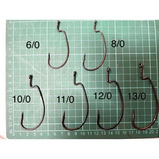 雷蛙小舖 EWG-9303CD 加強型寬腹曲柄鉤 障礙 熱狗 大T尾1/0 13/0，堅固耐用，提高釣魚成功率。, 1個, 2/0