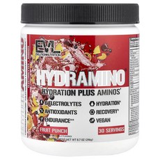 EVLution Nutrition HydrAmino 프루트 펀치 246g, 6개