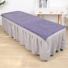 [로이스] 극세사 대형 시트타올 / 이불 100x200cm 마사지베드 침대용 큰 수건 대형수건, 1개, 그레이