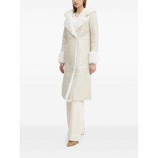 게스 페이크 퍼 트리밍 후드 코트