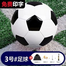 兒童 小學生 成人 訓練 足球 4號 5號 防滑 耐磨, 1個, 3號機縫 經典光麵黑白,送氣筒+氣針+網兜