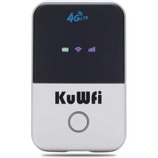 쿠위파이 4G LTE 모바일 와이파이 핫스팟 잠금 해제 여행 파트너 무선 라우터 SIM 카드 슬롯 지원 FDD B2B4B5B12B17 네트워크 밴드 ATTTMobile용