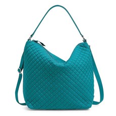 Vera Bradley 면 오버사이즈 호보 숄더백 파라다이스 코랄