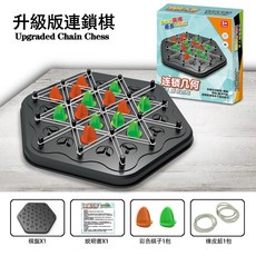 三角棋桌遊 三角連鎖棋 幾何遊戲 多人互動遊戲 益智桌遊 連鎖棋 親子互動遊戲, 1個, 連鎖幾何棋-【小號】