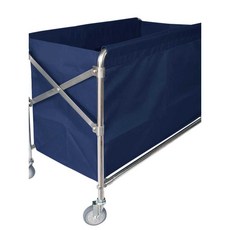 청소 카트 대형 접이식 스텐 트롤리 호텔 객실 세탁물, 1개