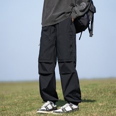 防風休閒衝鋒褲 秋冬款防水工裝褲 登山戶外徒步運動男款長褲