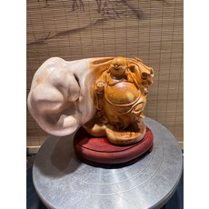 太行崖柏 變異瘤包 彌勒 滿載而歸 擺件, 如圖所示, 1個