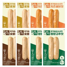 육식토끼 닭가슴살 소시지 80g 4종 혼합 20팩, 20개