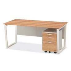 에이탑 멜론 사무용 책상 사무실 가구 1인용 화이트 데스크 1200 1400 1600 1800, 아카시아