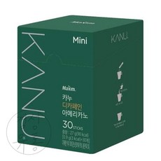 경성 맥심 카누 미니 디카페인 아메리카노 30T 카누스틱 어른간식