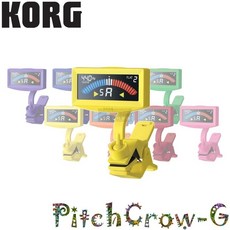 KORG PitchCrow-G 夾式調音器, 黃色款, AW-4G