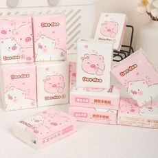 迷你手帕紙印花抽紙學生便攜小包紙巾隨身帶餐巾紙可溼水紙巾小包, 1個, 史努比手帕紙【純白】,2包