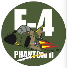 USAF F-4 PHANTOM II 貼紙 (7CM) RBF, 1個