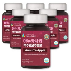 윌케어 아누카사과 맥주효모 추출물 분말 정 비오틴 HACCP 식약처인증, 60정, 18개