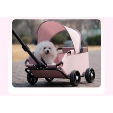 寵物推車 小型寵物推車 貓咪狗狗拉車 輕便可折疊 外出手推車遛狗, MI09灰升級帶棚全碳鋼支架+多用可做購,小型寵物推車, 1個