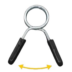 원판고정 스프링집게 50mm 잠금장치 고정용 바벨 원판 덤벨 역기봉, 마구리50mm-2p