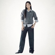 리 우먼 릴랙스드핏 셀비지 데님 팬츠 인디고 로우 3425866 1967565