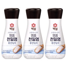 백설 명품천일염 중간입자, 1세트, 510g