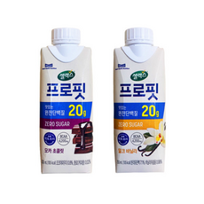 셀렉스 프로핏 모카 초콜릿 + 셀렉스 프로핏 밀크 바닐라, 18개, 250ml