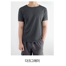 JS 남자 무지 머슬핏 반팔 티셔츠 쿨링 메쉬