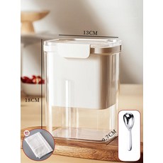 다사그레이 꾹짜요 유청분리기 대용량 레몬, 1개, 밀키화이트 1.6L + 스위트 스푼 누름식 타이머
