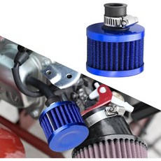 호흡기 필터 공기 밸브 커버 12mm 미니 배기구 크랭크케이스 냉각 흡입 자동차 액세서리 범용 차량용 오토바이용, Blue
