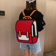 마술사 데일리 가벼움 만화 백팩 여행용 여성 남자 학생 책가방
