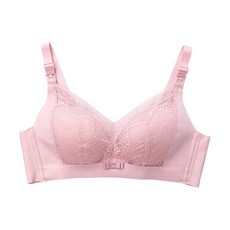 JoyBaby 深V蕾絲哺乳內衣 寬邊無鋼圈前開扣集中日系內衣