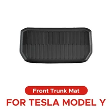테슬라 모델 Y용 2020 전면 및 후면 트렁크 매트 방수 내후성 패드 상하 레이어 TPE 카펫, Front Trunk Mat, 1개, 03 Front Trunk Mat