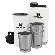 스탠리 더 프리-파티 샷잔 59ml 4개입 + 플라스크 230ml 세트, 1개, Polar
