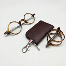 담이몰 휴대용 접이식 돋보기용 안경테, 1개, 도수X -01 호피