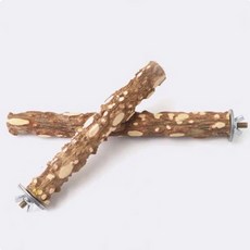 花椒木鳥站棍 鸚鵡棲木 鳥籠站杠 直徑2公分 長25公分, 1個, 直徑2公分X長25公分