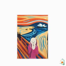OS 데코샌드아트 색모래 명화시리즈 중 오페라하우스절규 공예모래 DIY명화그리기