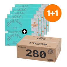 1+1 매직캔 리필 봉투 280 10개입 280R10G(5+5) 베이비파우더향 (호환 M280A M280NS MJ280 MH280 MO280 MW280), 10개