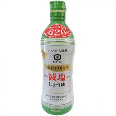 일본 기꼬만 언제나 신선 맛이 풍부한 저염 간장 쇼유 620ml 2병 535456