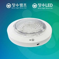 장수램프 LED 원형 센서등 15W 주광색, 1개