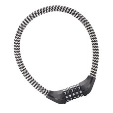 시그니처베이지 자전거 킥보드 자물쇠 번호키 도난방지 YPZ121, 1개, 블랙화이트