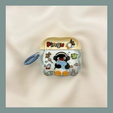 귀여운 펭귄 핑구 프로3케이스, F. s 1세대 공용, A. 이어폰 펭귄