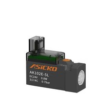 전자밸브 솔벨브 물 공압 솔밸브 물용 에어 솔레노이드, 1개, AK102-5L 1.7W