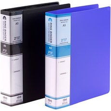 A5 PP2공링바인더 (민/O링/3cm) 5121, 청색