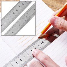 스틸 쇠자 제도 양면 눈금자 용자 스틸자 치수 철자 직자 철직자, 본상품