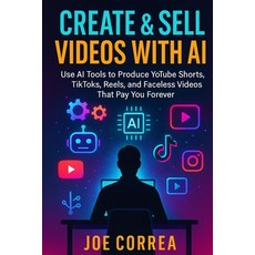 (英文圖書)Create & Sell Videos With AI: Use AI Tools to Produce YouTube Shorts TikToks R... 平裝版, Live Stronger Faster, English