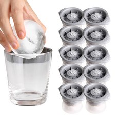 대형 위스키 왕 얼음 원형 1구 아이스트레이 10개입 빅볼 하이볼 얼음틀 아이스볼메이커, 10개, 혼합