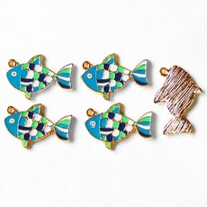 장식인형 인테리어소품 금속물고기 50개입, 50개(낱개수량확인)