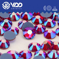 핫픽스 라인스톤 크리스탈 AB 플랫백 네일 의류용 DIY 수예용품 웨딩 드레스용, 1440개, SS20 (4.6-4.8mm) 약 1440개 석류빨강