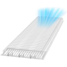 에어벤트 확장기 17인치에서 48인치까지 연장 가능 자석 환기 덮개 바닥 레지스터용 최대 12인치 너비 1.5mm 두께 가구 아래용 1세트, 에어벤트 확장기 17인치에서 48인치까지 연장 가능 자